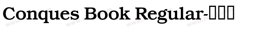 Conques Book Regular字体转换